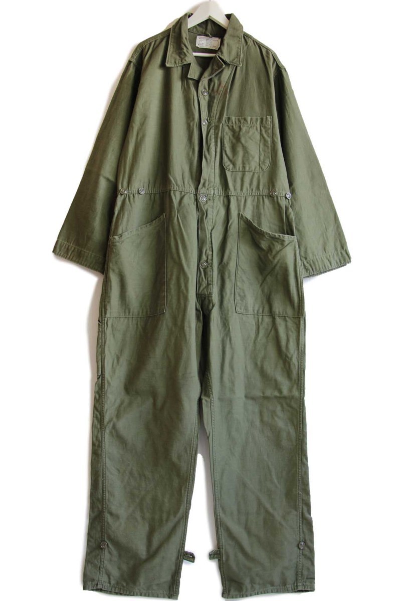 ☆80s 米軍 U.S.ARMY コットンサテン カバーオール