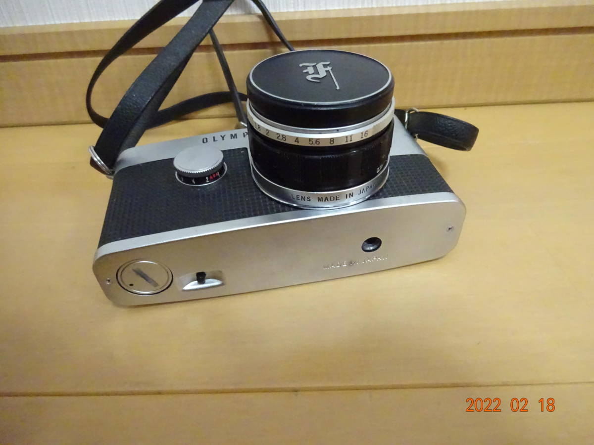 OLYMPUS-PEN F f＝38mm 1:1.8 昔のカメラ オリンパスペンエフ レンズ付 