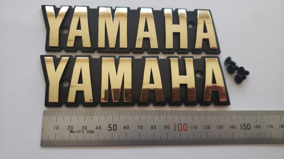 XJ400 XJ550 XJ400D 高品質 リプロ エンブレム ゴールド YAMAHA タンク