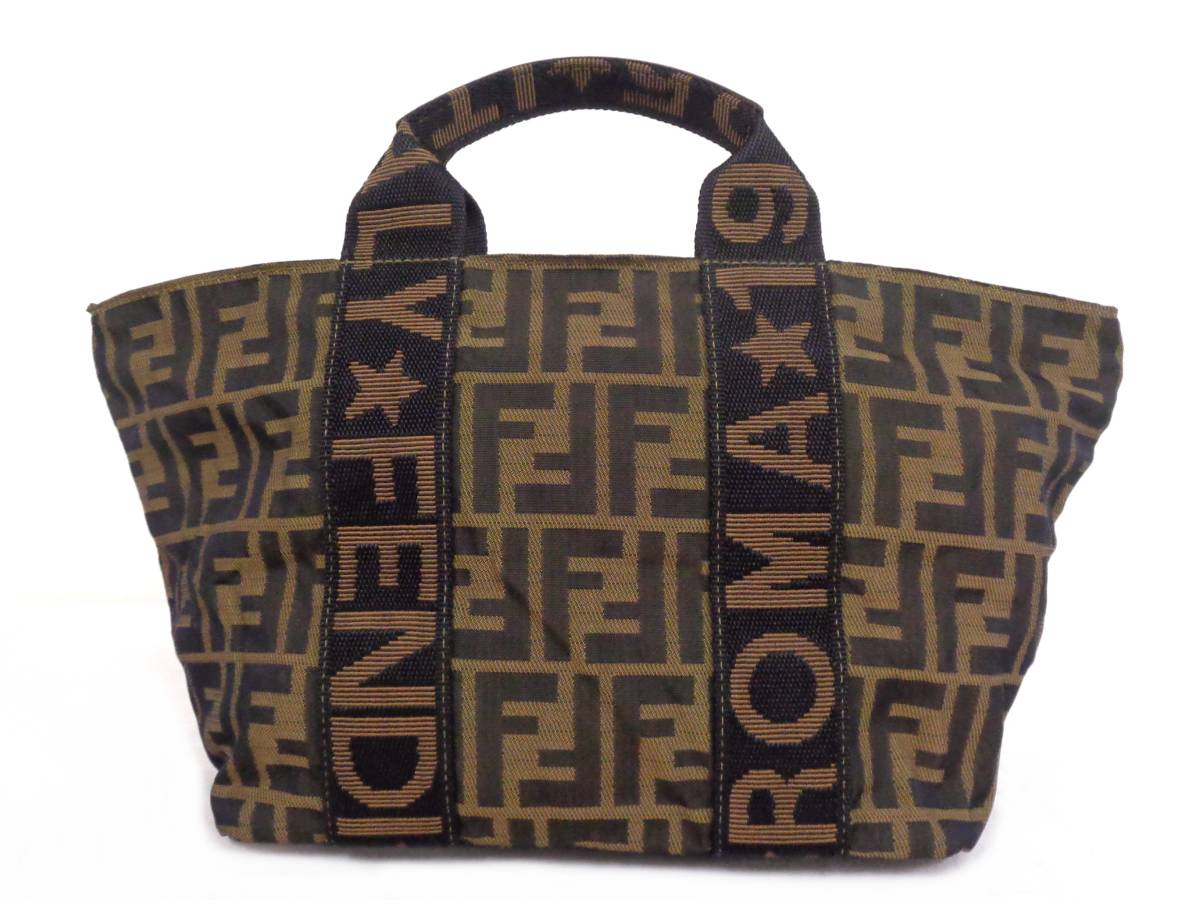 【豊富な，人気SALE】 apd713 100円スタート FENDI/フェンディ ズッカ柄 ローマロゴ ミニハンドバッグ 約18&times;36/23cm NH705(ハンドバッグ)｜売買されたオークション情報、yahooの商品情報をアーカイブ公開 - オークファ かばん、バッグ