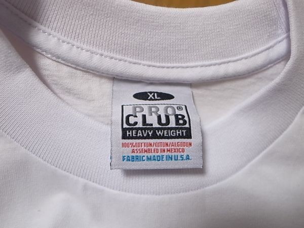 【即決 送料無料】PROCLUBプロクラブPRO CLUBヘビーウエイトHeavy Weightロングスリーブ長袖無地Tシャツ白ホワイトXL 3枚 首周りボディ頑丈 PRO プロクラブ CLUB Tシャツ 厚手 白黒2枚セット