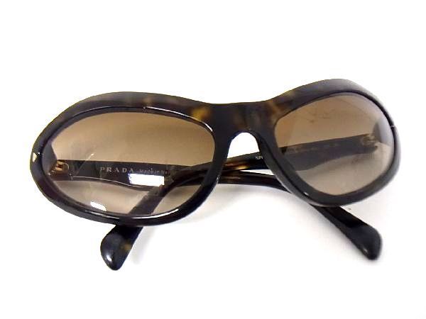 1円 □美品□ PRADA プラダ SPR05N-A べっ甲調 サングラス メガネ 眼鏡