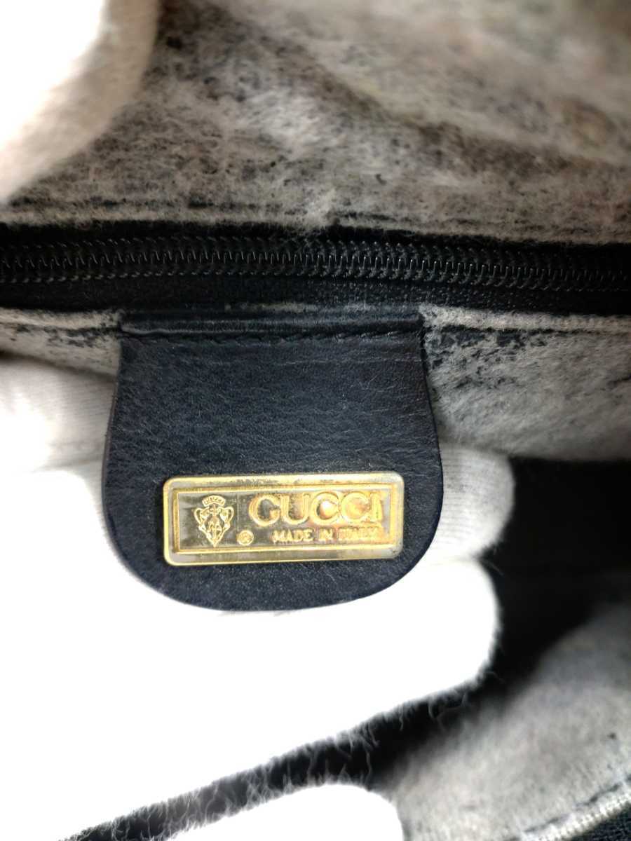 1円スタート GUCCI オールドグッチ マイクロGG PVC ミニボストンバッグ