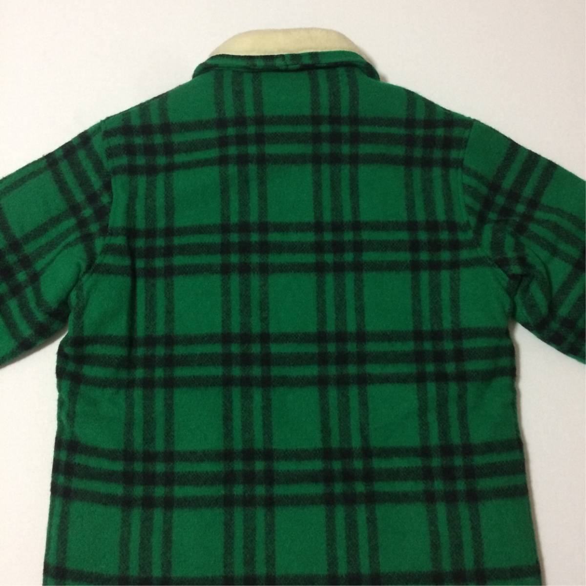 デッドストック] Woolrich 80s USA製 裏ボア ライナー グリーン 緑格子 