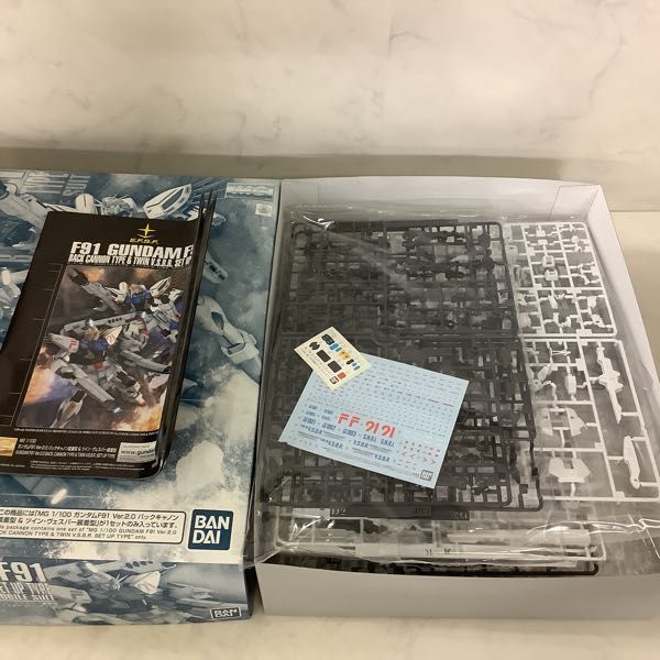 1円～ MG 1/100 機動戦士ガンダムF91 ガンダムF91 Ver.2.0 バックキャノン装着型＆ツイン・ヴェスパー装着型 MG ガンダムF91 1&frasl;100 - 価格.com ガンダムF91Ver.2.0