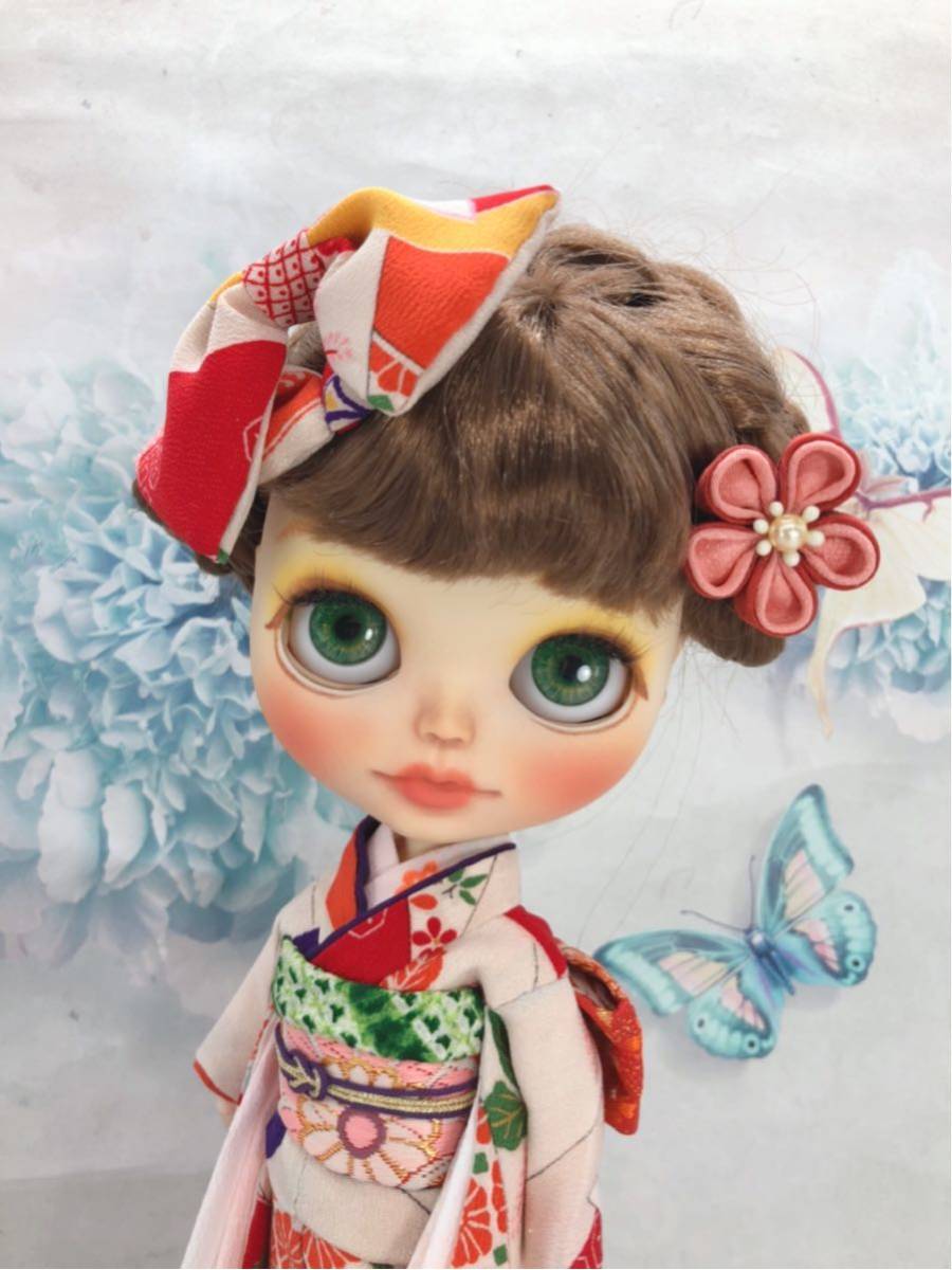 blytheoutfit ブライスのお振袖コーデセット　「鳥の都」_3