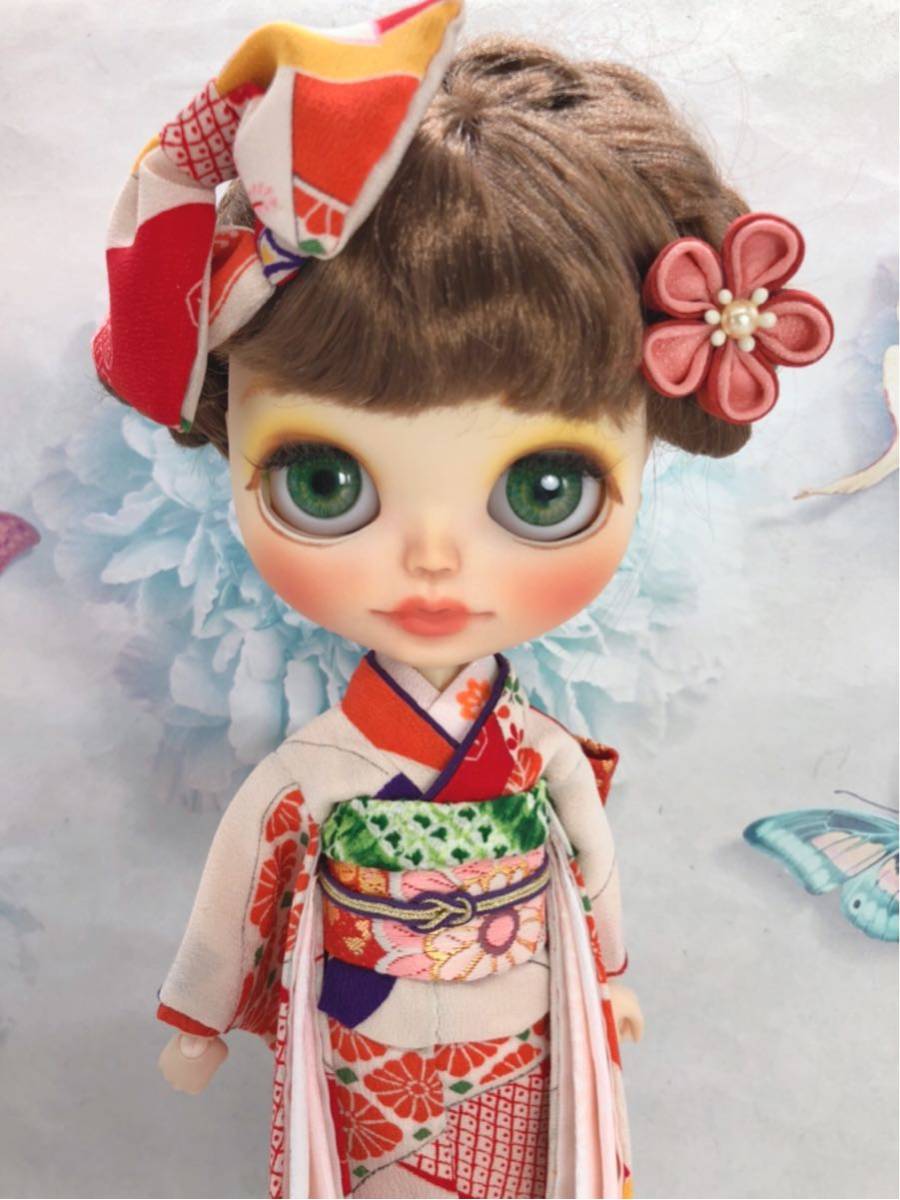 blytheoutfit ブライスのお振袖コーデセット　「鳥の都」_5