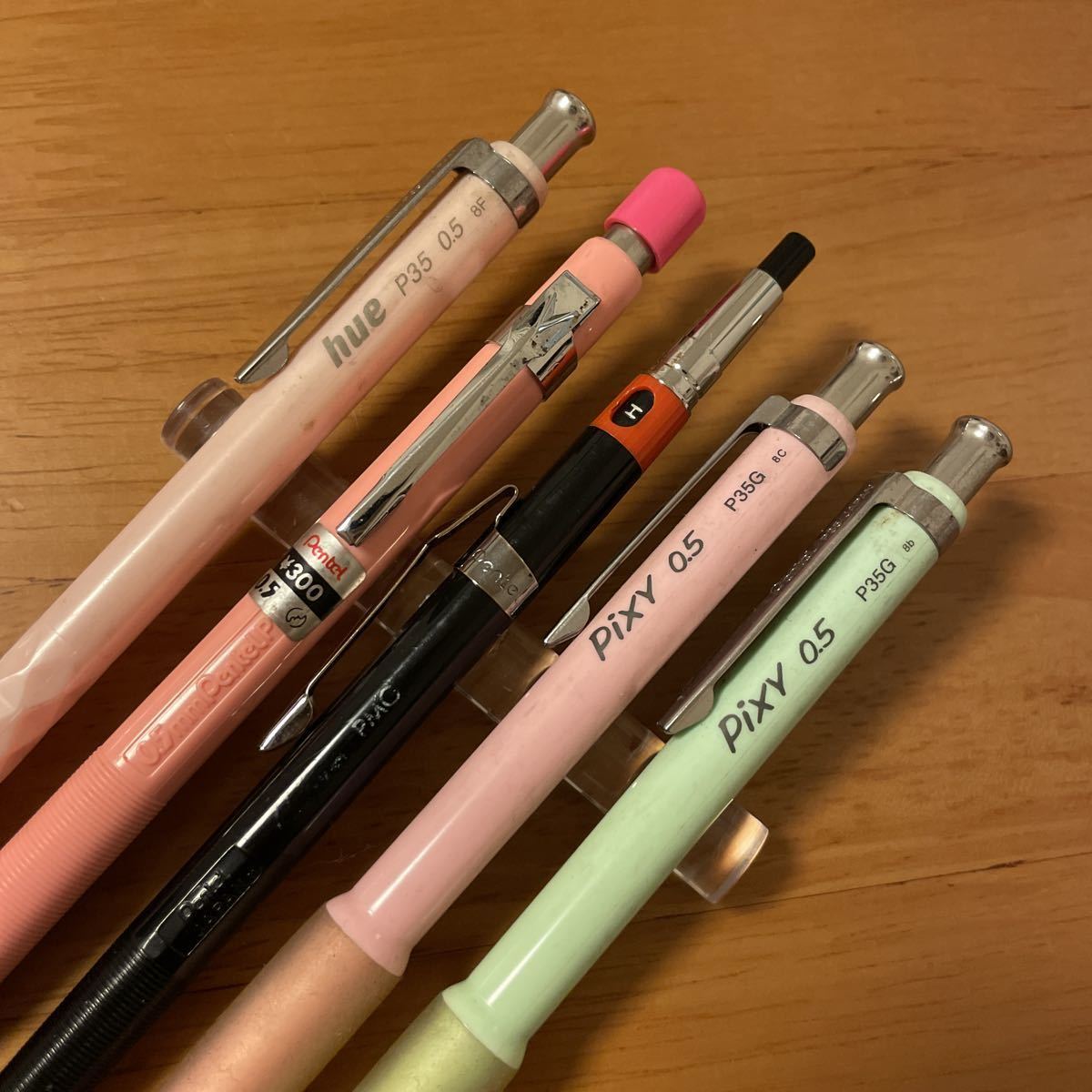 廃盤 Pentel ぺんてる シャーペン 5本セット PMG Hue PiXY P105 0.3 