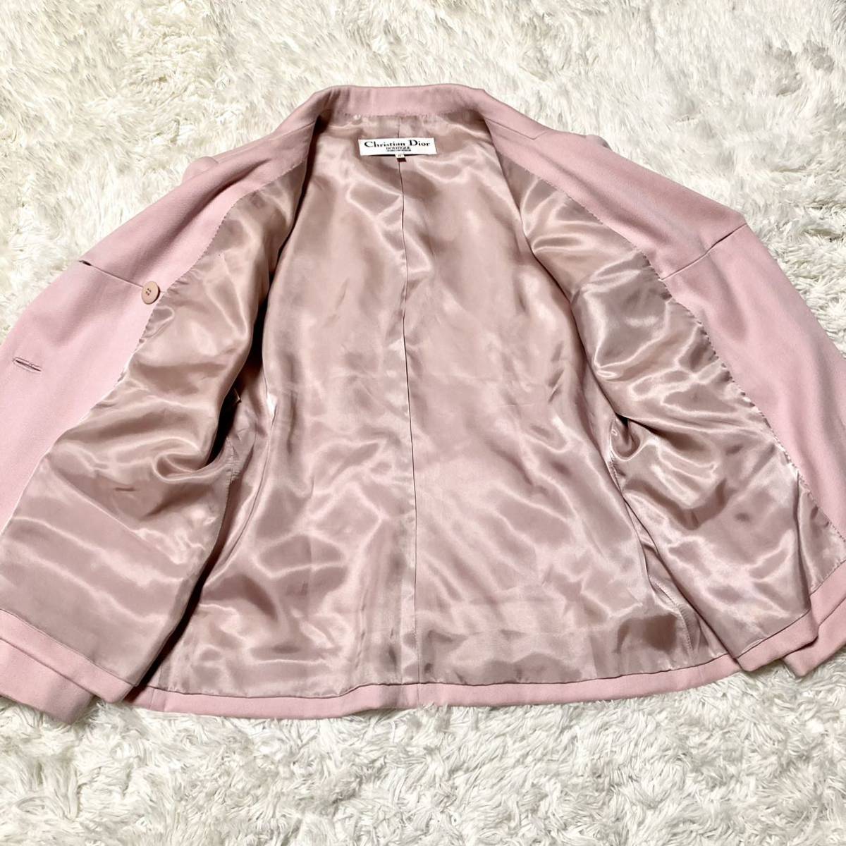 Vintage クリスチャンディオール スーツ ジャケット スカート 38ピンク Christian Dior - Vintage クリスチャンディオール スーツ ジャケット