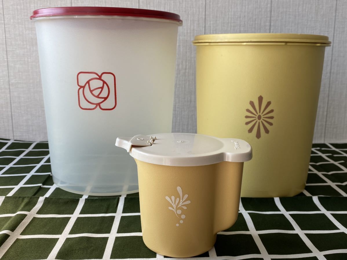 TUPPERWARE タッパーウェア 3点+オールド ヴィンテージ レトロ 日本製