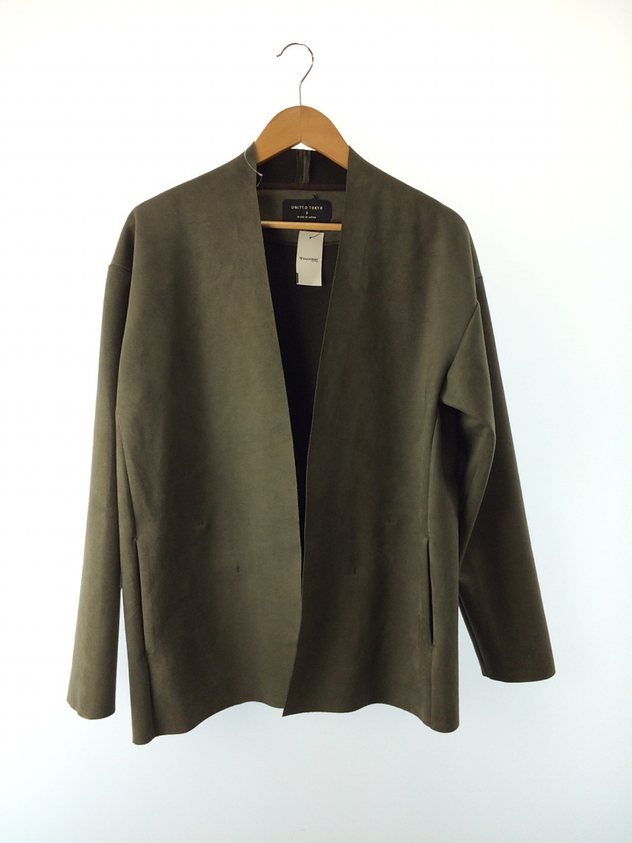 人気SALE，お得 UNITED TOKYO ネオスウェードカーディガン/カーディガン 薄手 /3/ポリエステル/KHK(カーディガン)｜売買されたオークション情報、yahooの商品情報をアーカイブ公開 - オークファン カーディガン