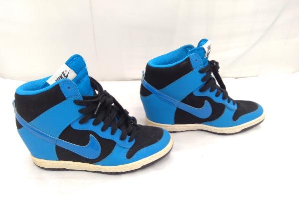 Nike スニーカー Dunk Sky Hi Essential ナイキ ダンク スカイハイ エッセンシャル 24cm ー009 インヒール ブラック ブルー 24 0cm 売買されたオークション情報 Yahooの商品情報をアーカイブ公開 オークファン Aucfan Com