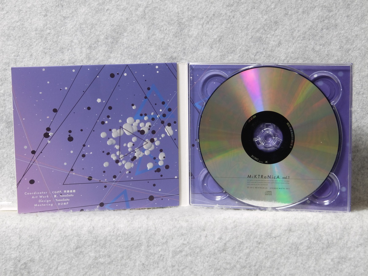 同人音楽CDソフト MiKTRoNicA vol.1 / MiKTRoNicA ☆MiKTRoNicA vol.1：くらげP，monaca:factory，kous，椎名もた(ぽわぽ