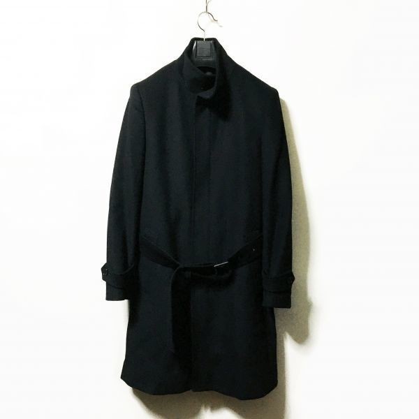人気SALE，新品 COMME CA DU MODE MEN｜コムサ イタリアLANIFICIO DEL CASENTINO社製カシミア混ストレッチメルトンウールシングルコート ブラック sizeS(Sサイズ)｜売買されたオークション情報、yahooの商品情報をアーカ Sサイズ