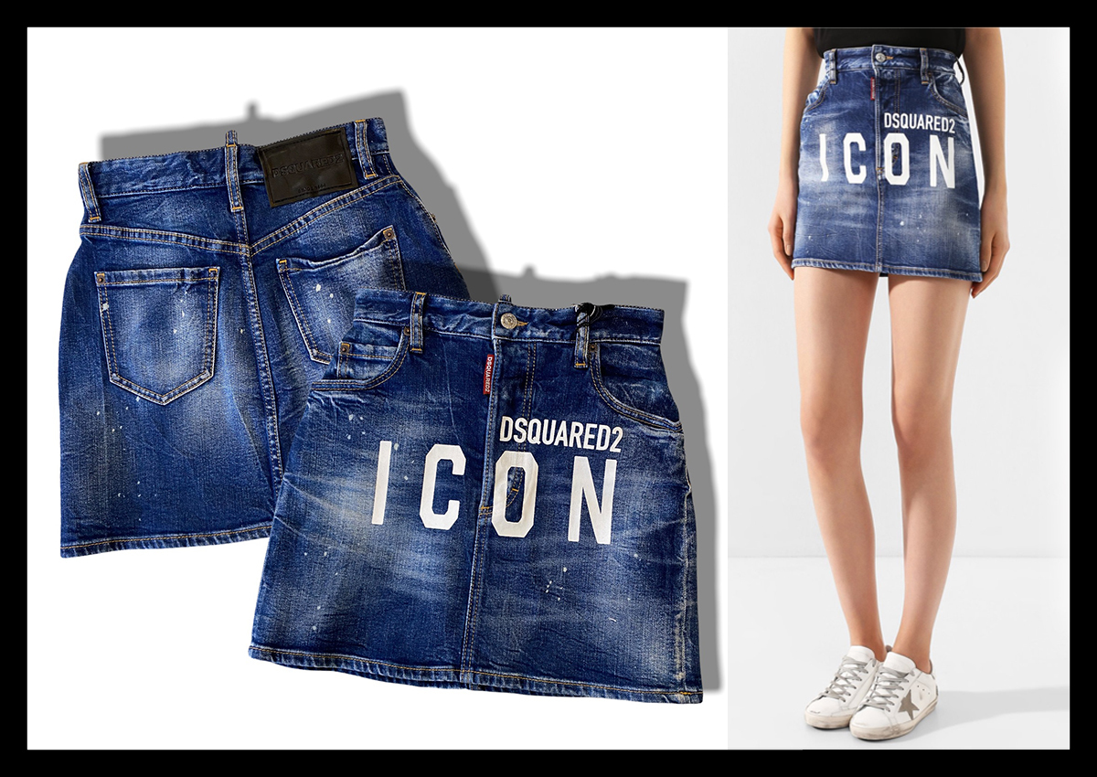 DSQUARED2 ディースクエアード スカート ボトムス レディース Denim 