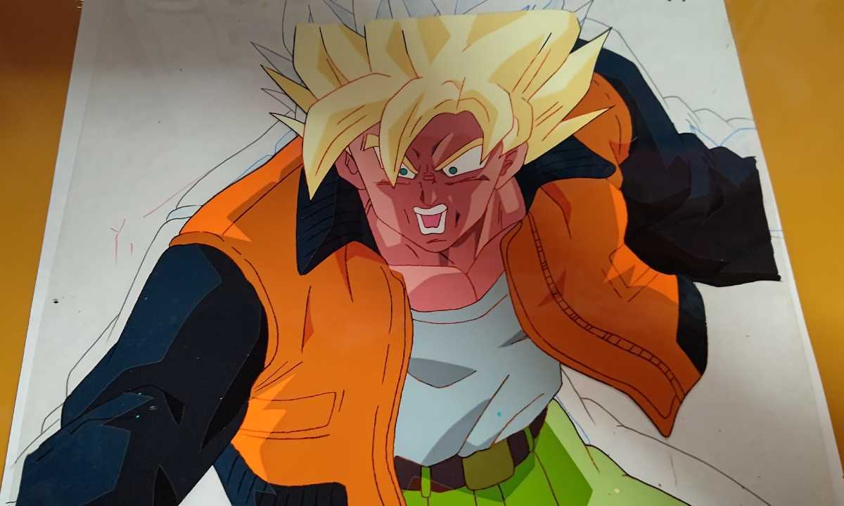 ドラゴンボール スーパーサイヤ人孫悟空 背景付セル画 1