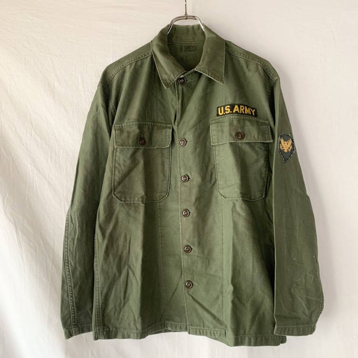 50s 米軍 実物 U.S.ARMY ユーティリティシャツ OG-107 ヴィンテージ 