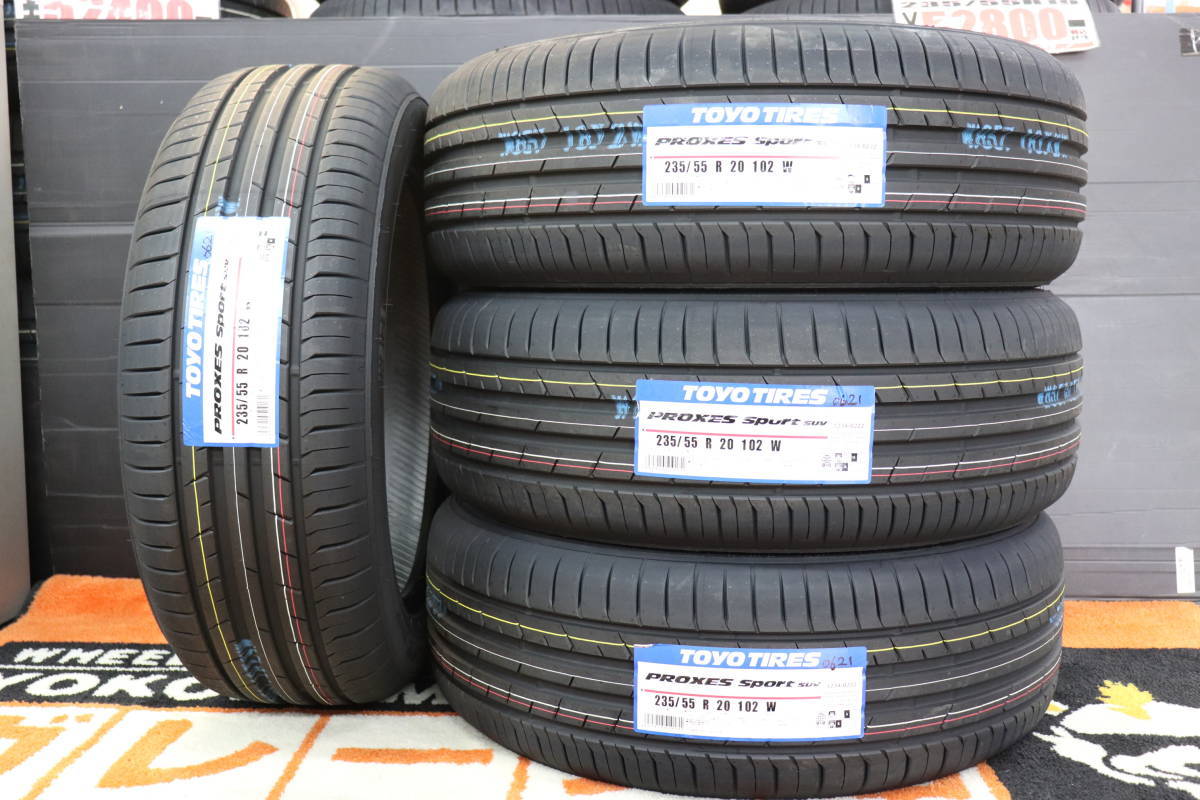 【新作，人気SALE】 即納OK 国産235/55R20 235/55-20 タイヤ4本SetトーヨーTOYOプロクセスPROXESスポーツSUVレクサスRXキャデラックSRXムラーノXT6 XT5(トーヨータイヤ)｜売買されたオークション情報、yahooの商品情報をアー 20インチ