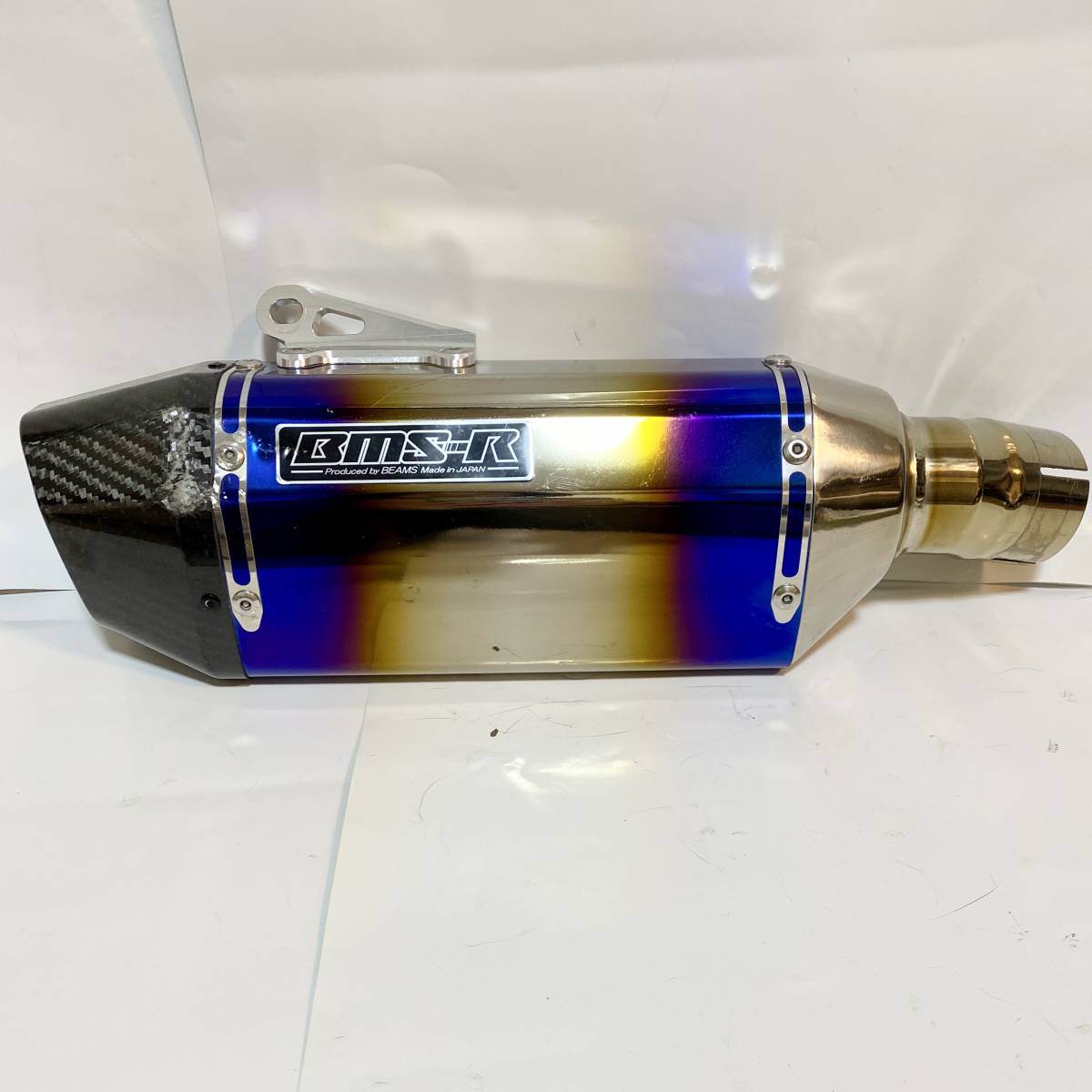 中古 GSX-S1000/F BEAMS BMS-R チタン カーボン スリップオン マフラー 