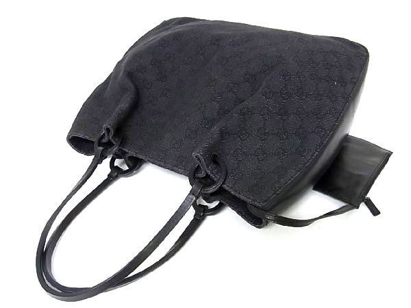 1円 □美品□ GUCCI グッチ 101920 1705 GGキャンバス×レザー ポーチ 