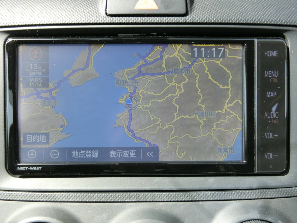 トヨタ純正 SDナビ フルセグ NSZT-W68T 純正ETC セット 1円売切(トヨタ 