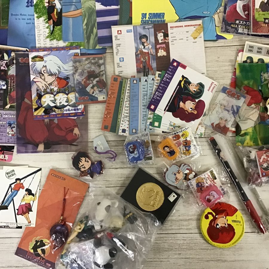 現状】 高橋留美子作品 グッズ まとめ売り 犬夜叉 うる星やつら めぞん