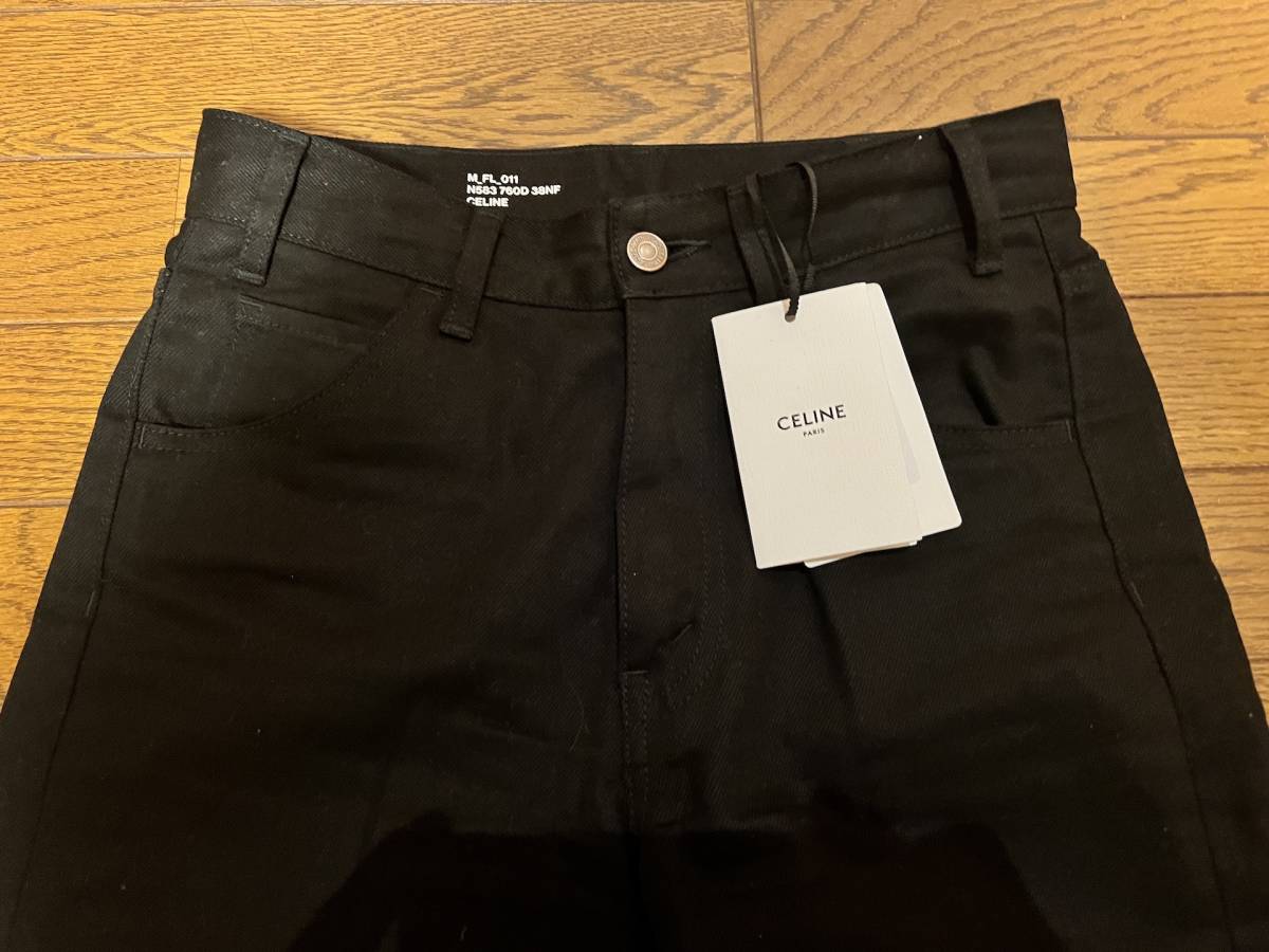 ☆ 21AW CELINE HOMME ディラン フレア ジーンズ ブラック 27 セリーヌ 