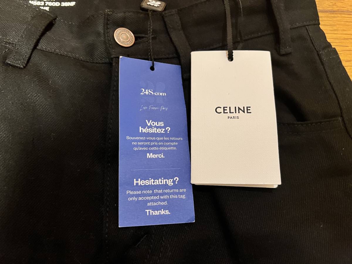 ☆ 21AW CELINE HOMME ディラン フレア ジーンズ ブラック 27 セリーヌ 