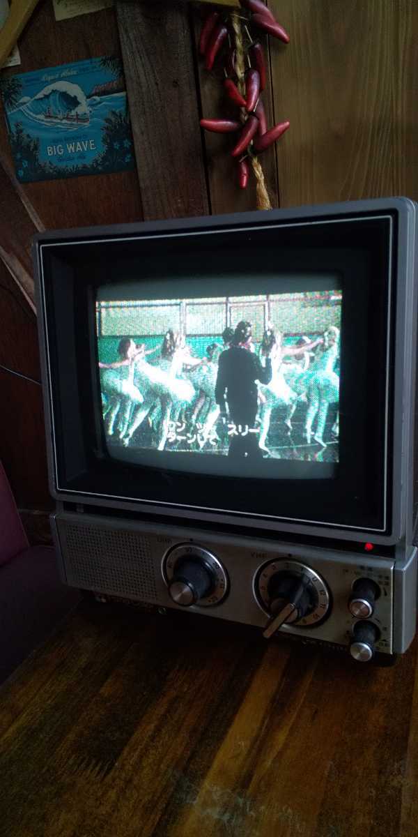National ナショナル 小型カラーテレビ TH8V8 携帯型 80年