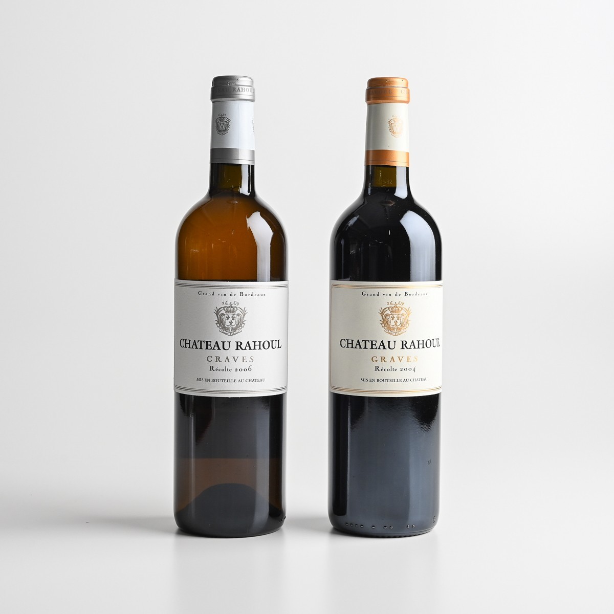 未開栓 ワイン 赤白 2本セット CHATEAU RAHOUL GRAVES 2004+2006 計2点 