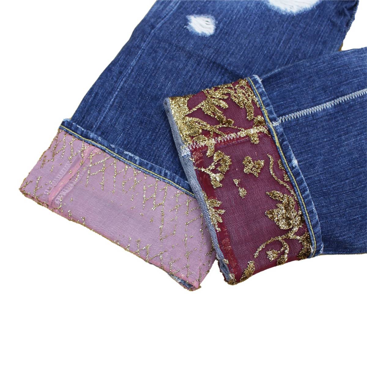 NUMBER (N)INE ナンバーナイン 03AW カート期 ベロアパッチワーク  