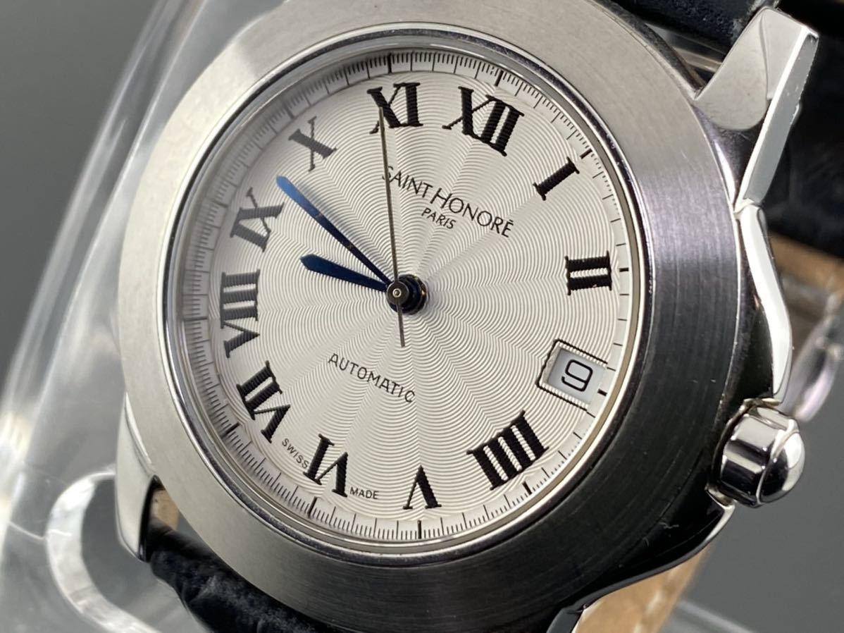 A853 ク]SWISS MADE 1円～☆メンズ腕時計 AUTOMATIC SAINT HONORE 
