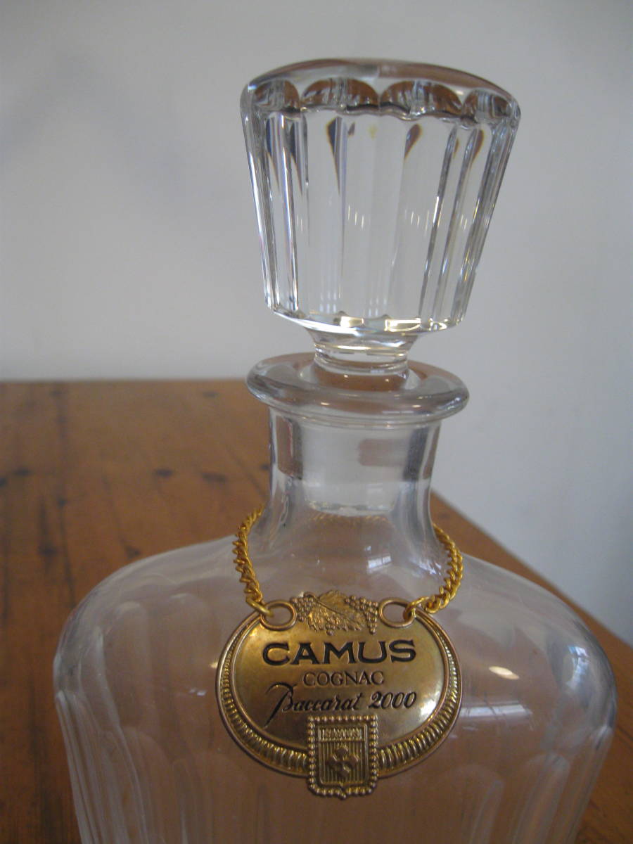 バカラ カミュ デキャンタ クリスタル CAMUS Baccarat ブランデー 空瓶