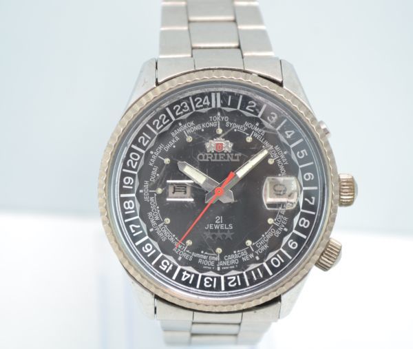 A969Z90R//ORIENT オリエント キングマスター 21石 EM00-C1 メンズ 