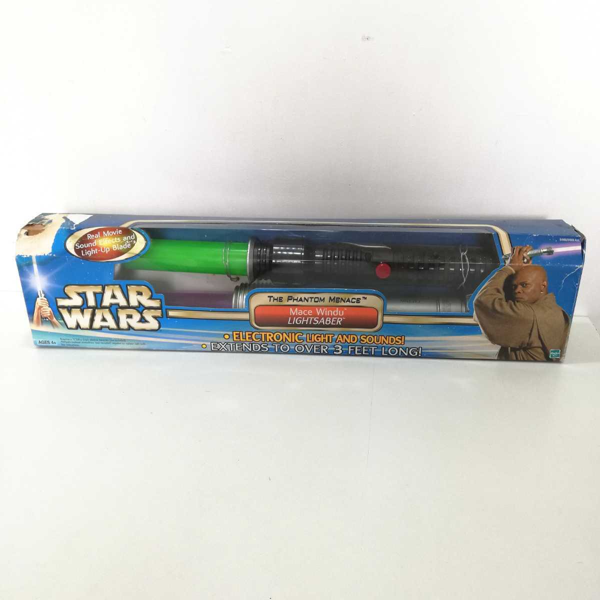 2002 Hasbro STARWARS ELECTRONIC LIGHTSABER Mace Windu スター 