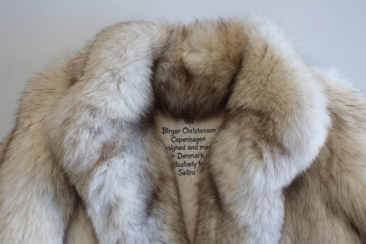 A2) Birger Christensen バーガークリステンセン 毛皮 コート アウター 
