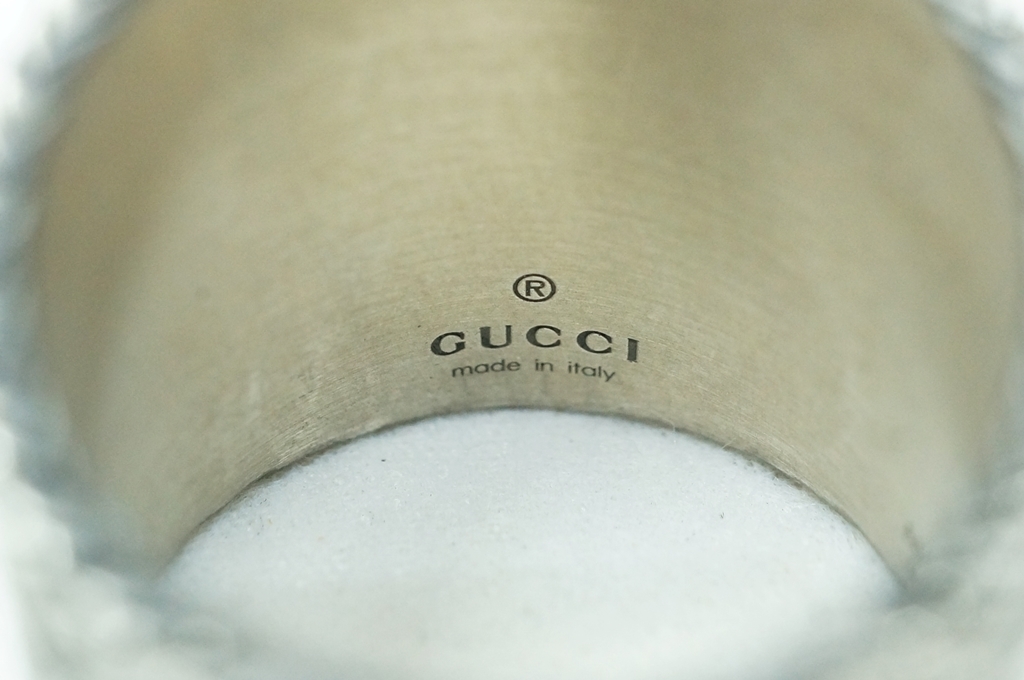中古品】GUCCI グッチ OMNIA ハート シルバーリング 指輪 Ag925 925 