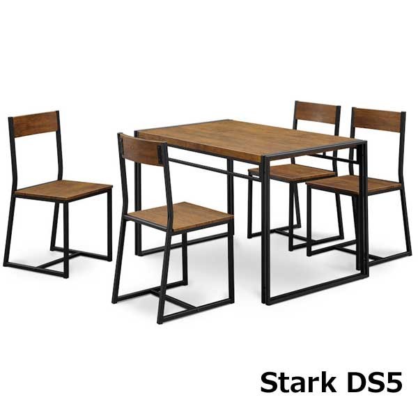 ダイニングテーブル 5点セット 北欧スタイル 4人掛け リビング 組み立て式 ダイニング5点セット