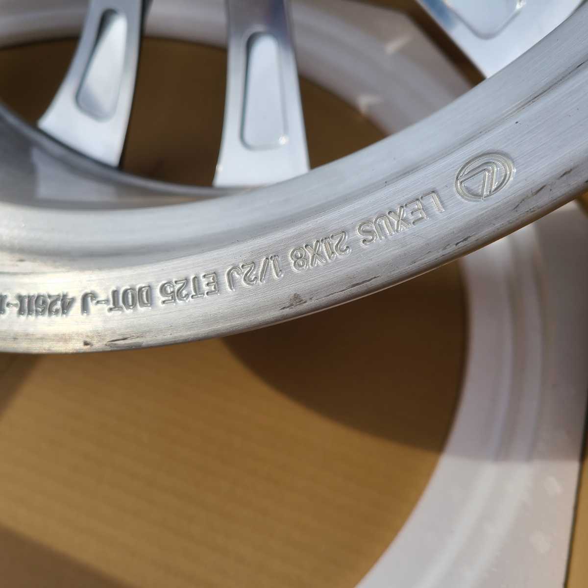 レクサス LC500 LC500h フロント 1本 21インチ 8.5j +25 LC500 純正