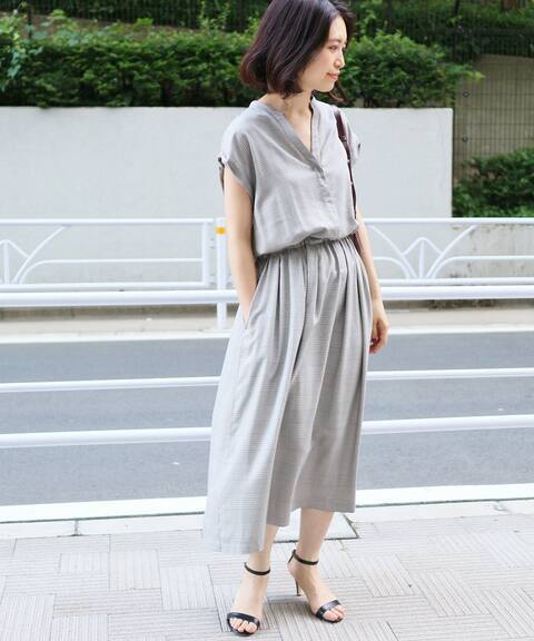  IENA イエナ スキッパーチェックシャツワンピース グレー 36 2018AW(イエナ)｜売買されたオークション情報、yahooの商品情報をアーカイブ公開 - オークファン その他