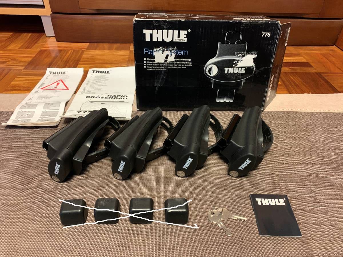 THULE スーリー ベースキャリア用フット TH775 4個セット Rapid System 