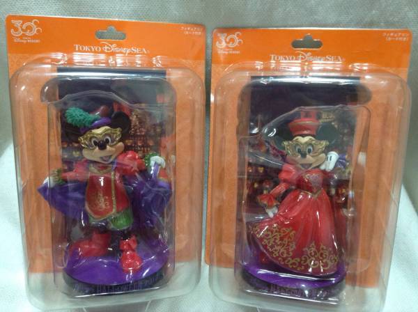 即決】TDS ディズニー 2013年 30周年 ハロウィン フィギュアリン ペア