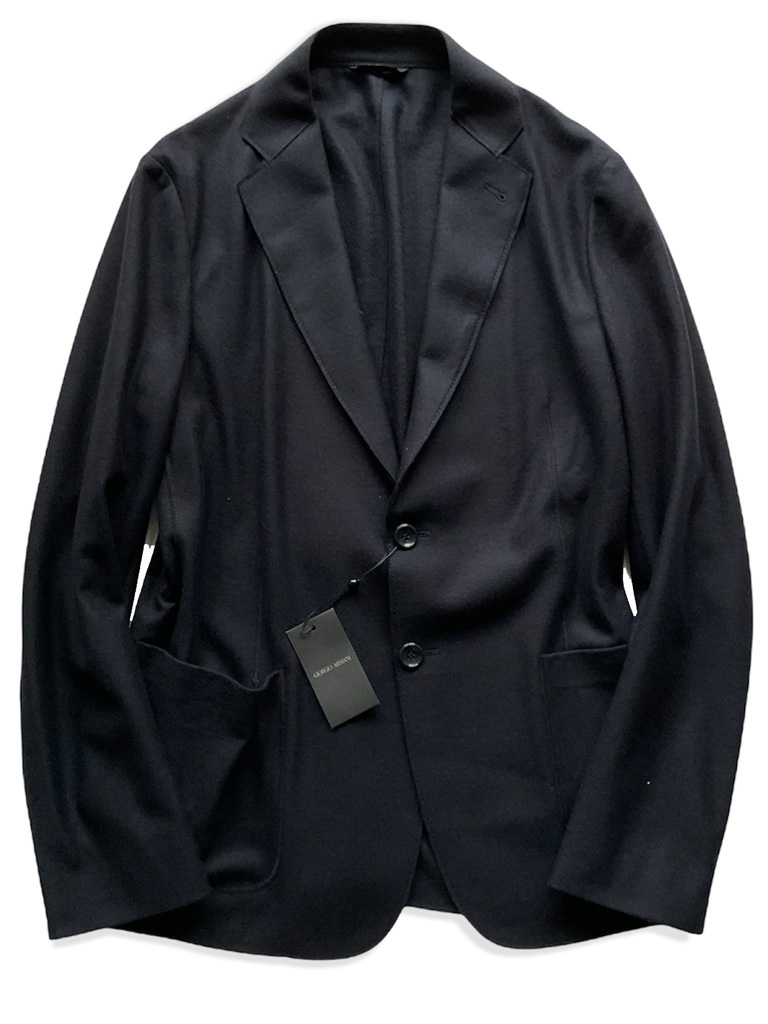 Giorgio Armani 黒ラベルアンコン⬛︎美品ジャージ素材ジャケット 新品【GIORGIO ARMANI/黒ラベル】▽27万【春夏モデル/裏地のない一枚
