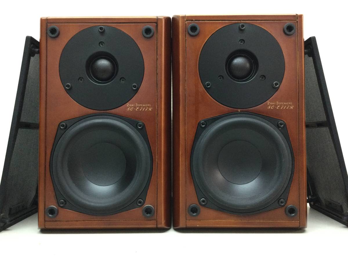 DENON デノン SC-E717R 2ウェイ 3スピーカー ペア シリアル同番 音出し