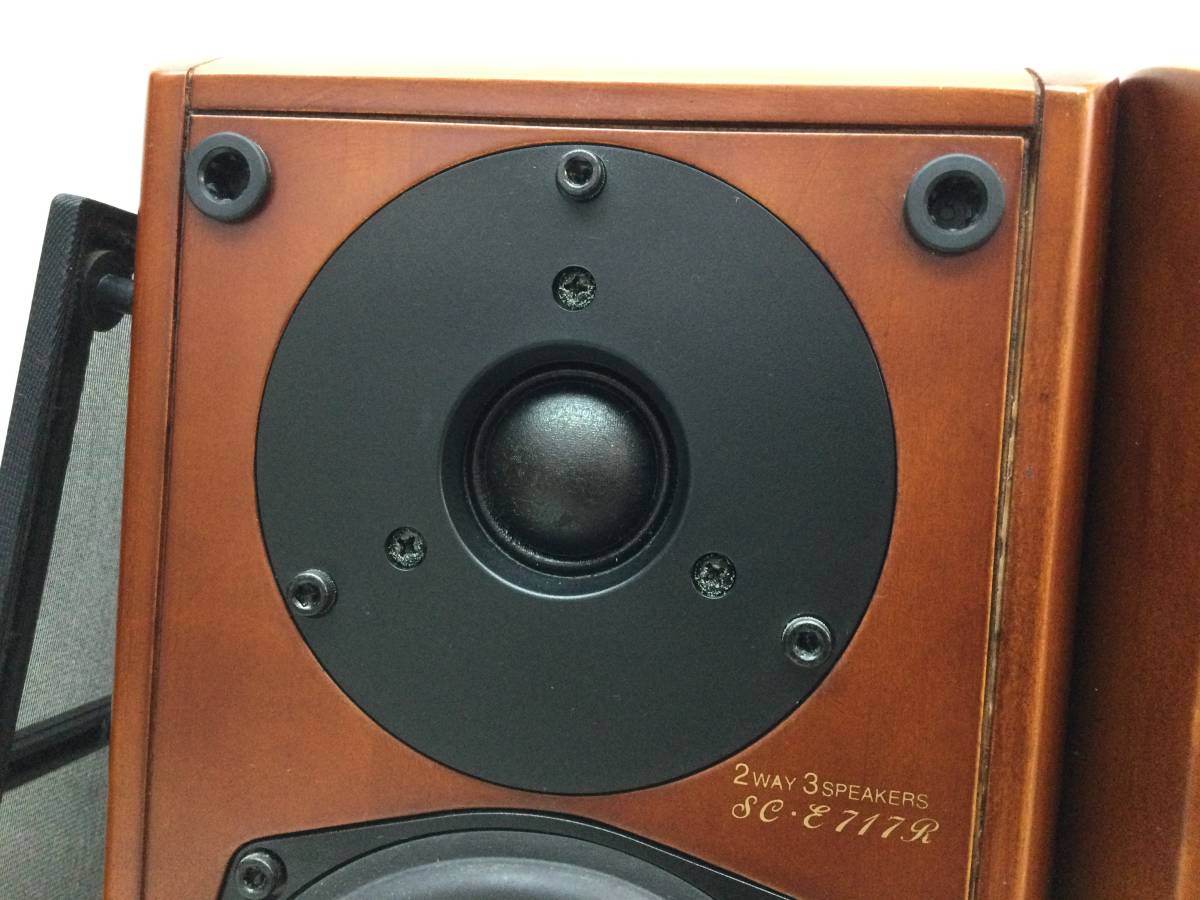 DENON デノン SC-E717R 2ウェイ 3スピーカー ペア シリアル同番 音出し