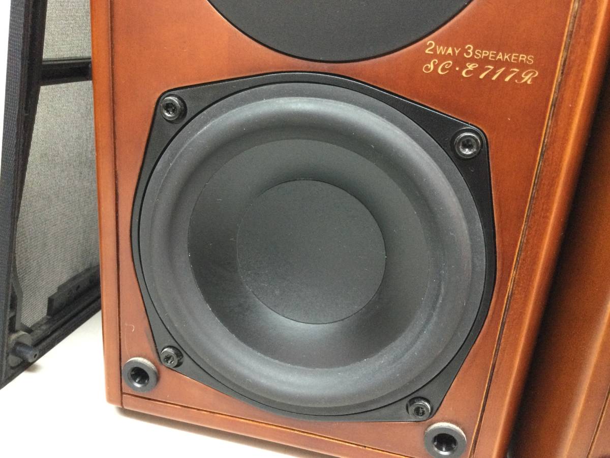 DENON デノン SC-E717R 2ウェイ 3スピーカー ペア シリアル同番 音出し