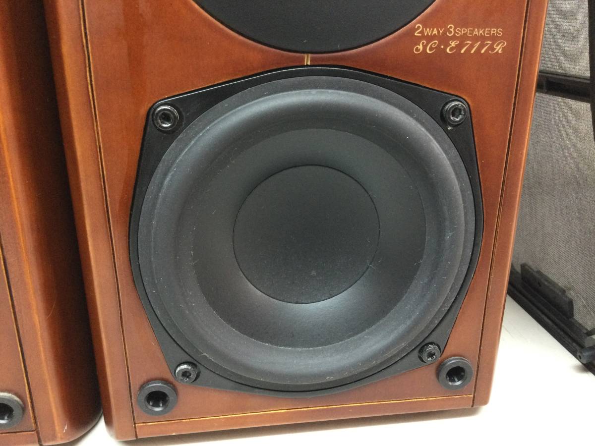 DENON デノン SC-E717R 2ウェイ 3スピーカー ペア シリアル同番 音出し