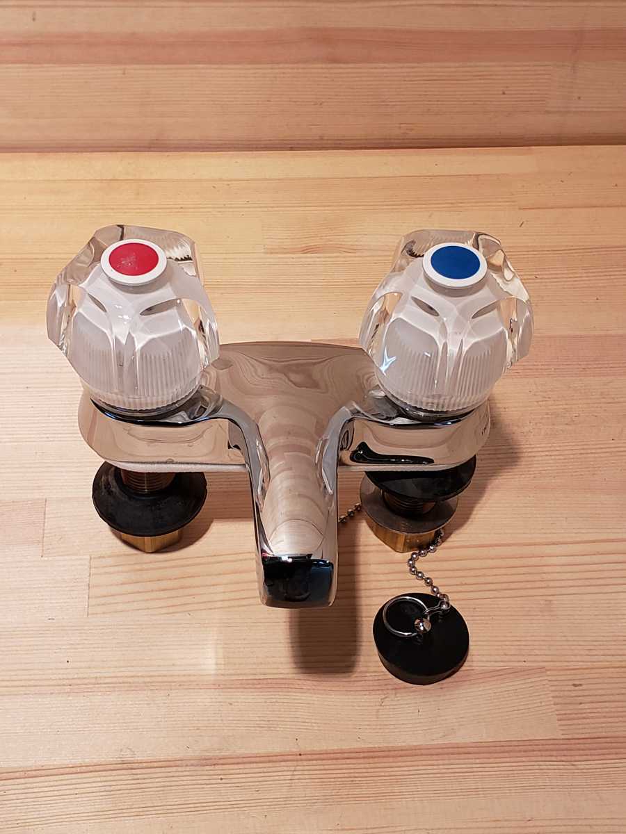 新作，人気セール 洗面用蛇口 台 ツーハンドル混合水栓 ゴム栓式 LF-275A-G 品(水栓、蛇口)｜売買されたオークション情報、yahooの商品情報をアーカイブ公開 - オークファン 洗面、洗濯