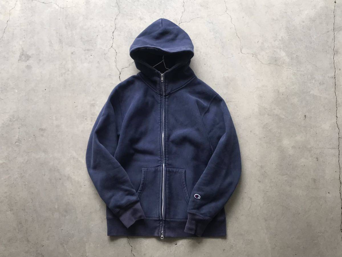 champion GORE windstopper リバースウィーブ ジップ パーカー S