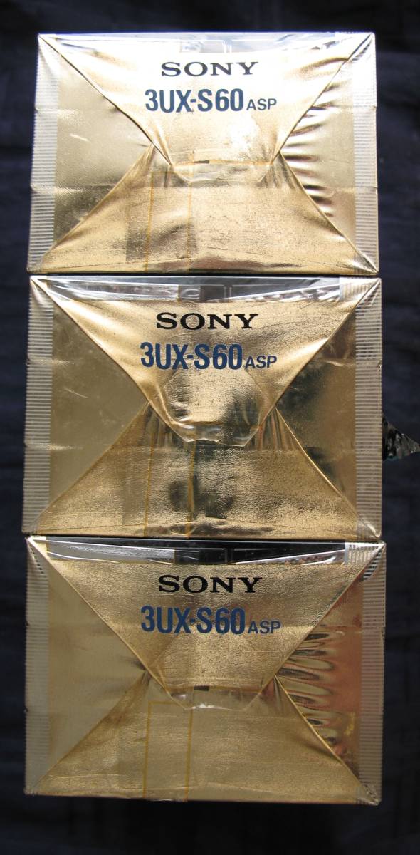 SONY UX-S 60 TYPEⅡ(CrO2)POSITION HIGH BIAS 70μs EQ High Position 特別限定品3巻セットｘ３パック 計９本 未開封 未使用品 SONY 0 UX &frasl;SONY unused! 中古